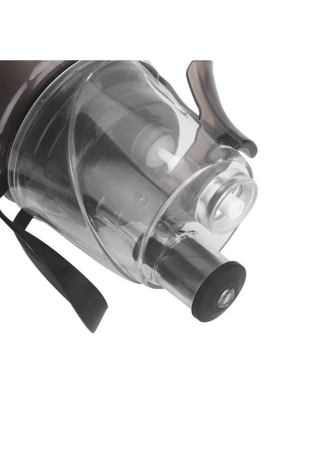 زجاجة رذاذ ماء بلاستيكية شفافة سعة 600 مل - رأس رش محمول مانع للتسرب للعناية بالشعر، والاستخدام في الصالونات، والنباتات، وكيّ الملابس، والتنظيف المنزلي - رمادي - Image 5